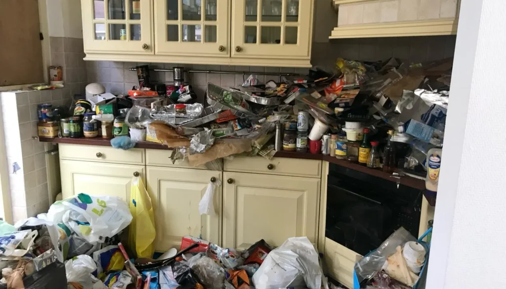 Ernstig Vervuilde Woning Keuken